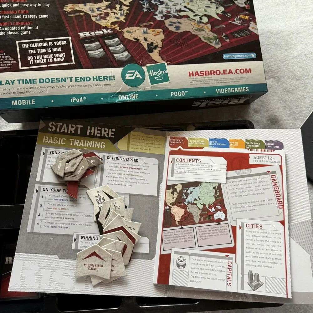 Risk The Game of Strategic Conquest Board Game 2008 Parker Brothers Complete